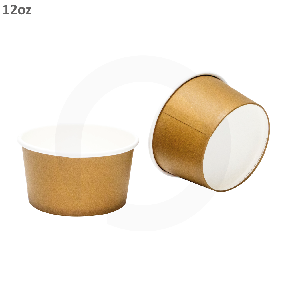 Brown - 12oz White Paper Soup Cup 500/ctn