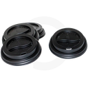 80mm PS Plastic Black No Cap Lid 500/ctn