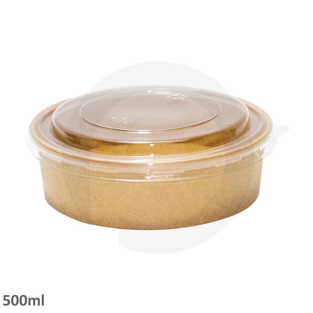 500ml Kraft Paper Salad Bowl - 300/ctn