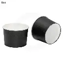 Black - 8oz White Paper Soup Cup 500/ctn