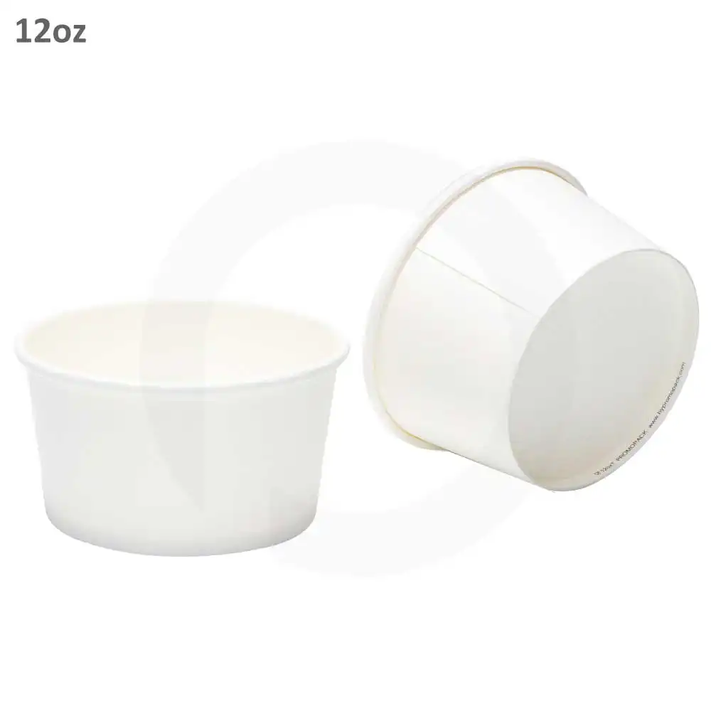 12oz White Paper Soup Cup 500/ctn