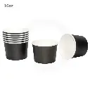 Black - 16oz White Paper Soup Cup 500/ctn