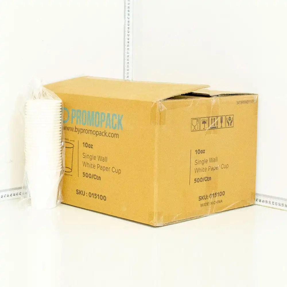 10oz Single Wall White Paper Cup 500/ctn