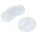 90mm Clear PET Plastic No Hole Flat Lid 1000/ctn
