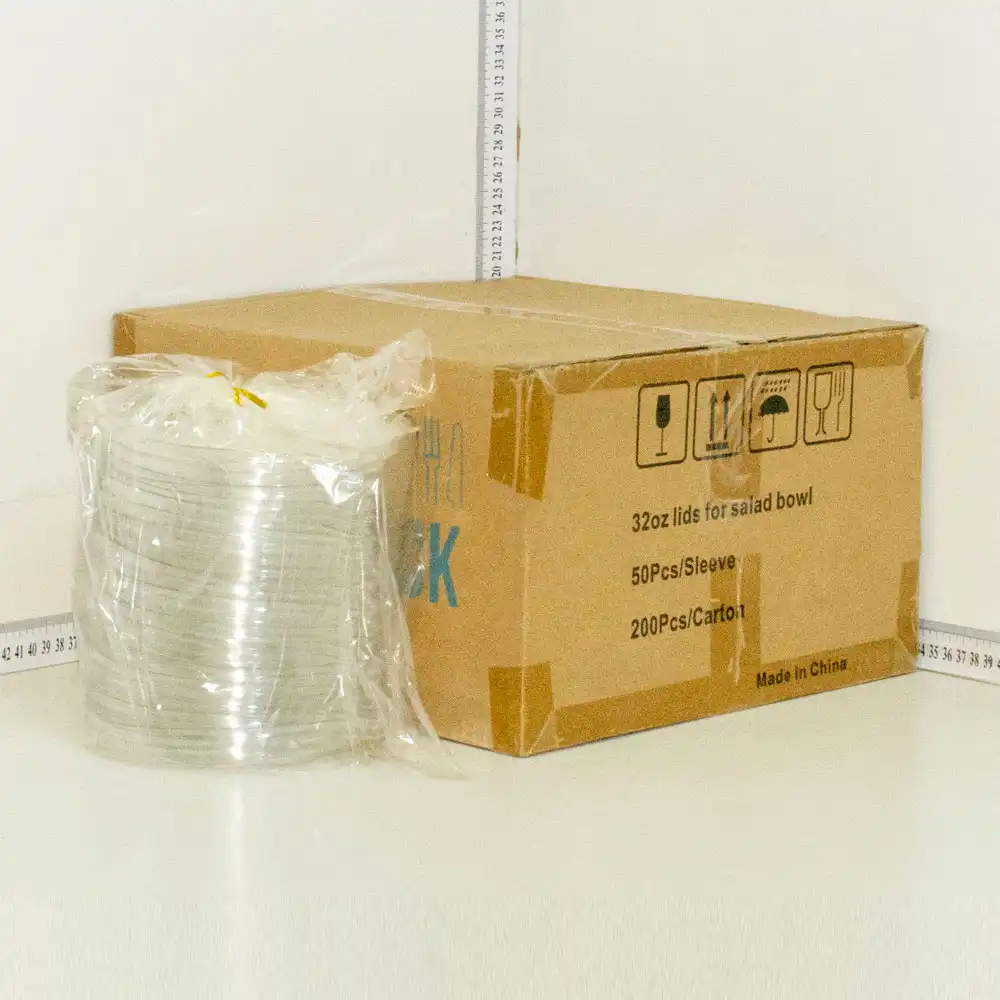 155mm PET Plastic Salad Bowl Lid 200/ctn