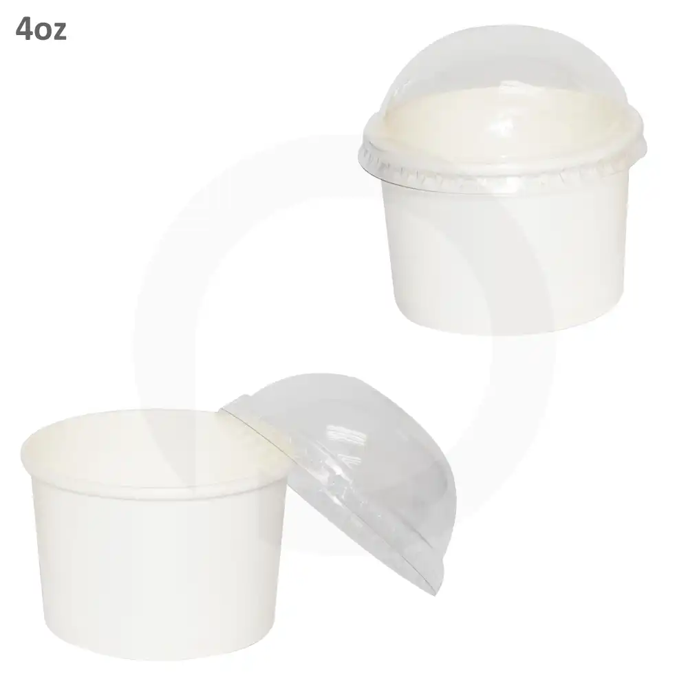 4oz White Paper Ice Cream Cup 1000/ctn