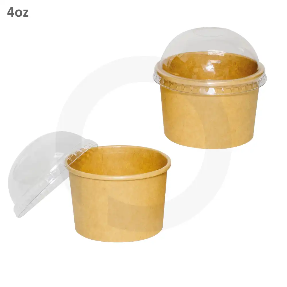 4oz Kraft Paper Ice Cream Cup 1000/ctn
