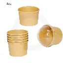 4oz Kraft Paper Ice Cream Cup 1000/ctn