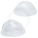 95mm PET Plastic No Hole Dome Lid 1000/ctn