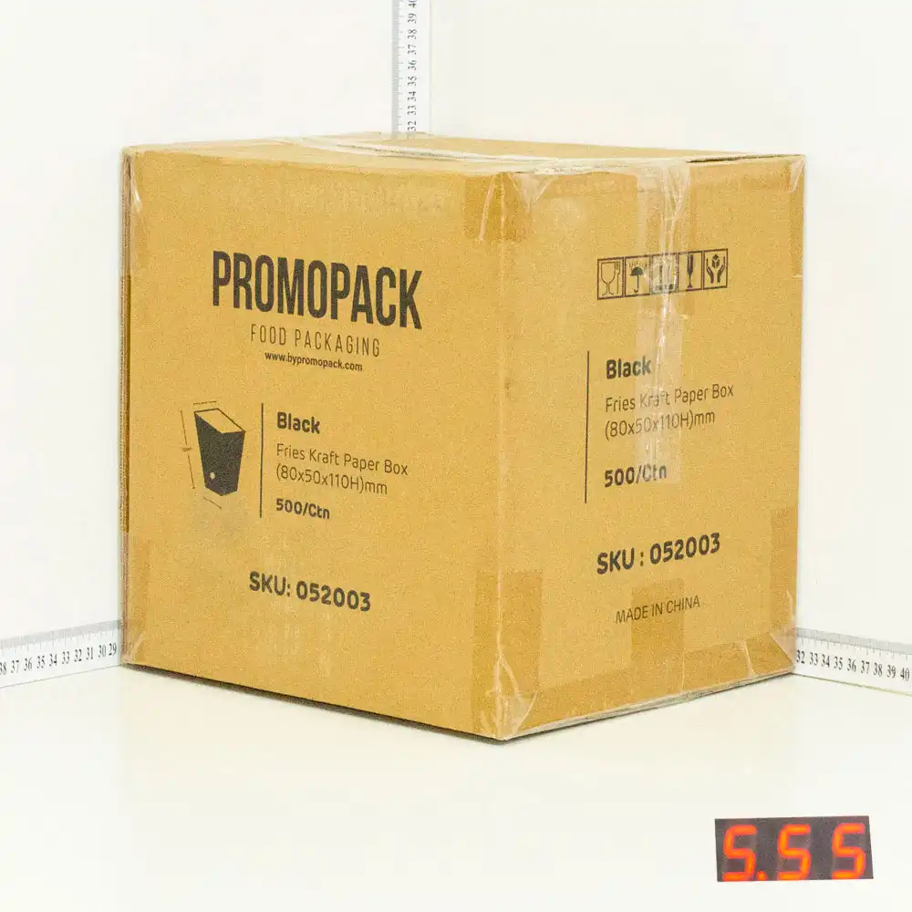Black - Fries Kraft Paper Box 500/ctn