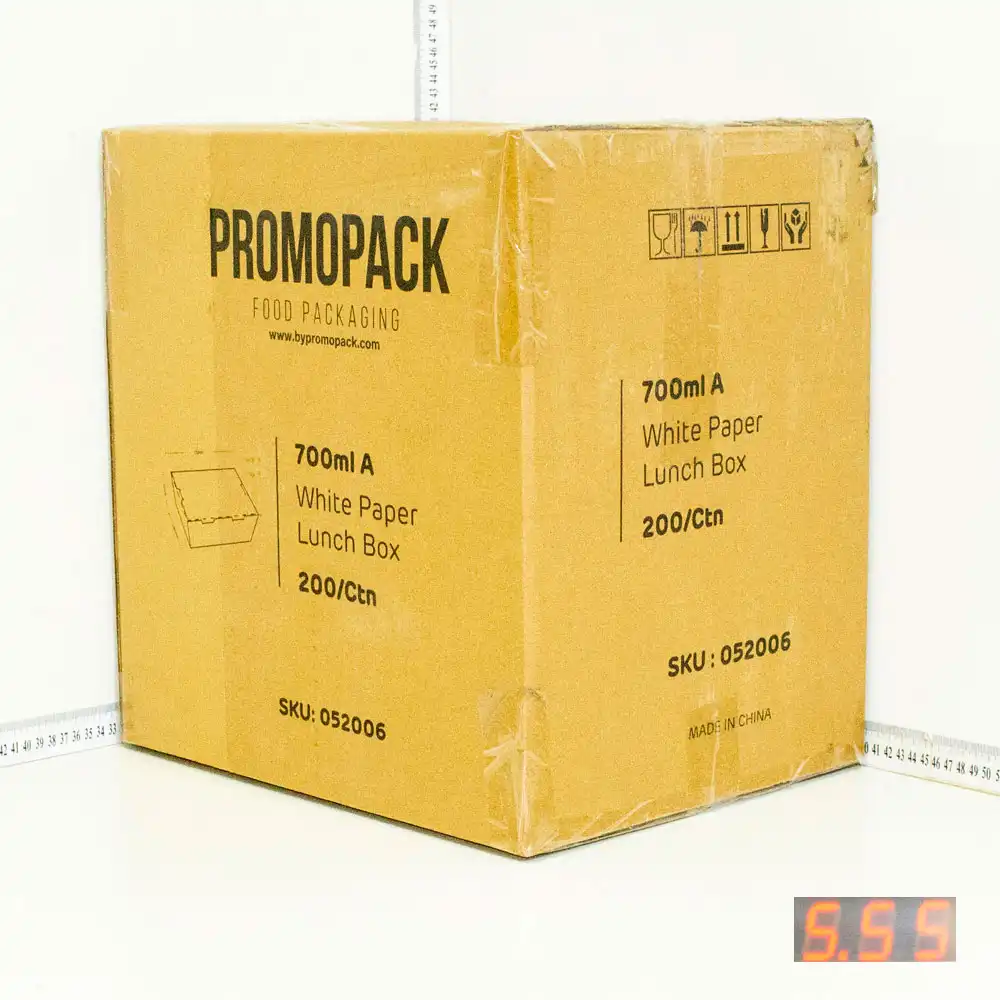 700ml A White Paper Lunch Box 200/ctn