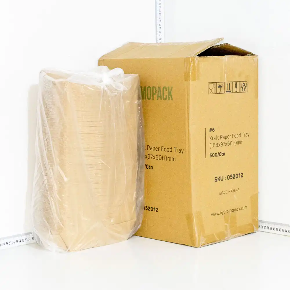#6 Kraft Paper Food Tray 500/ctn