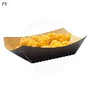 Black - #3 Kraft Paper Food Tray 500/ctn
