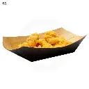 Black - #6 Kraft Paper Food Tray 500/ctn