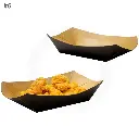 Black - #6 Kraft Paper Food Tray 500/ctn