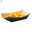 Black - #5 Kraft Paper Food Tray  500/ctn