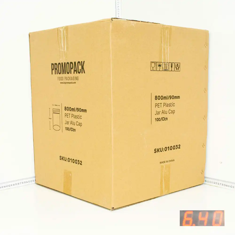 800ml/90mm PET Plastic Jar Alu Cap 100/ctn