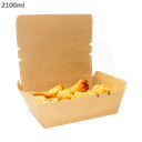 2100ml Kraft Paper Lunch Box 200/ctn