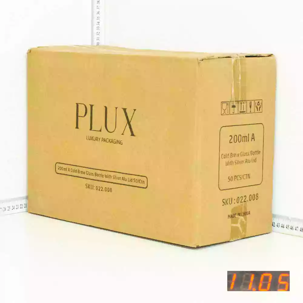 200ml A Cold Brew Glass Bottle Silver Alu Cap 50/Ctn