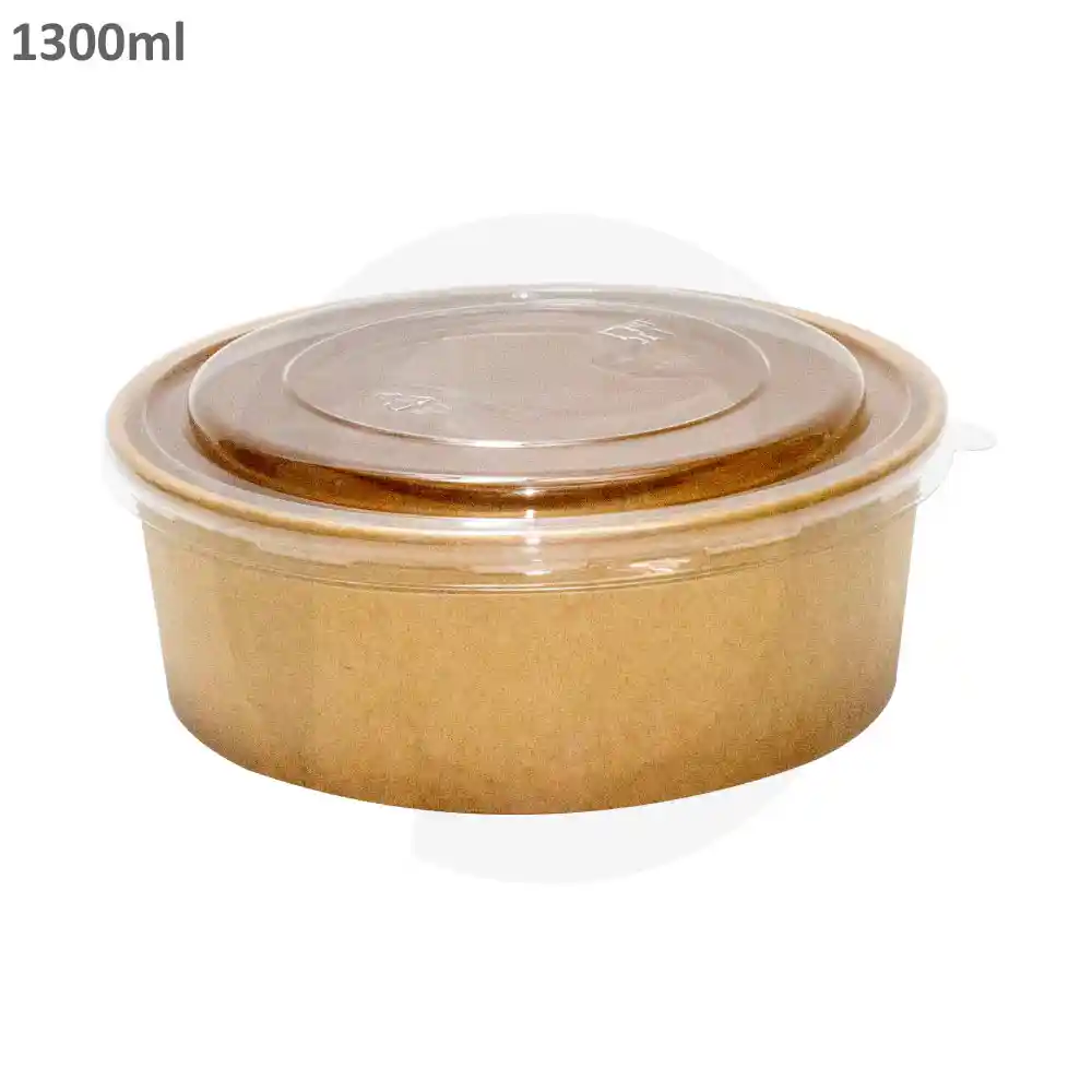 1300ml Kraft Paper Salad Bowl 300/ctn