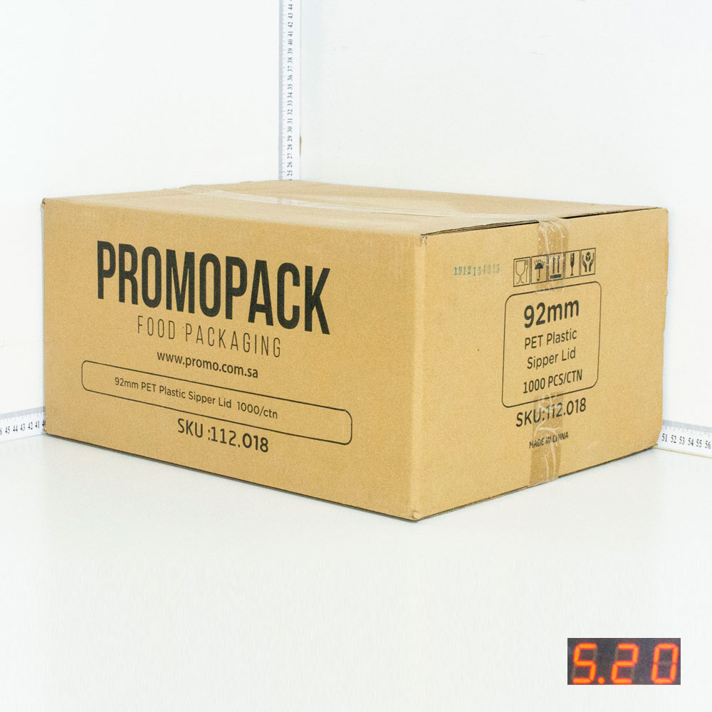 92mm PET Plastic Sipper Lid 1000/ctn
