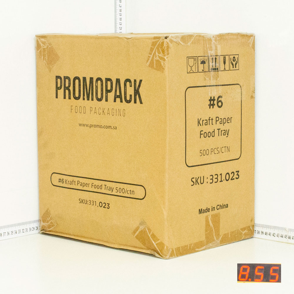 #6 Kraft Paper Food Tray 500/ctn