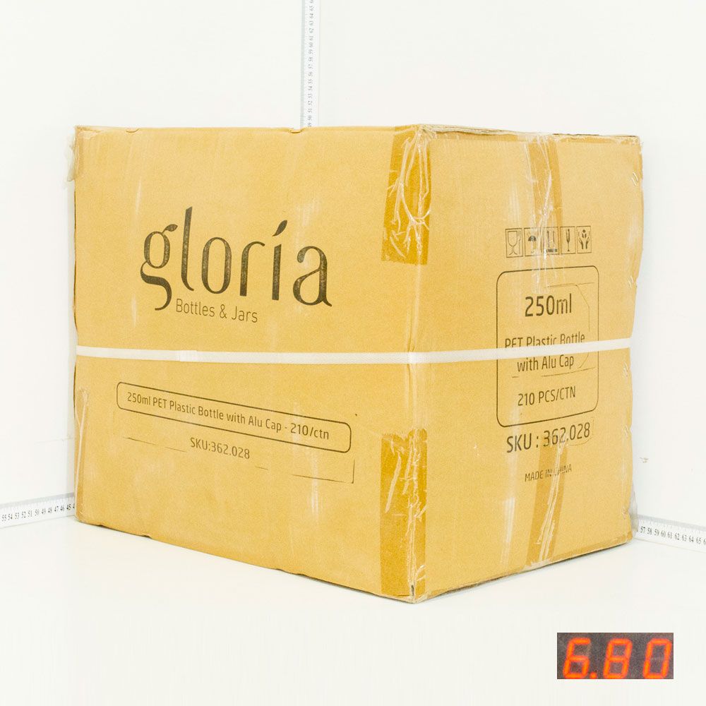 250ml D PET Plastic Cold Brew Bottle Alu Cap 210/ctn