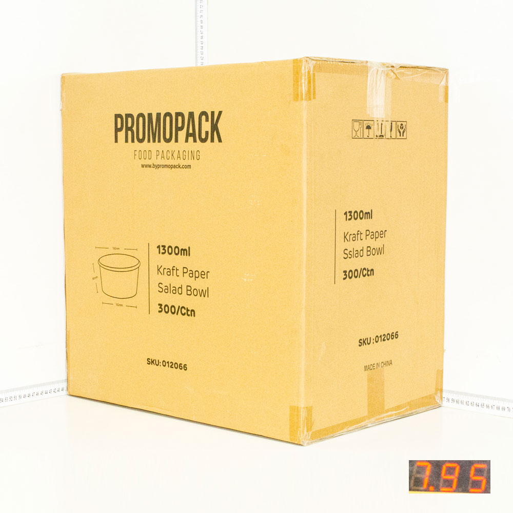 1300ml Kraft Paper Salad Bowl 300/ctn