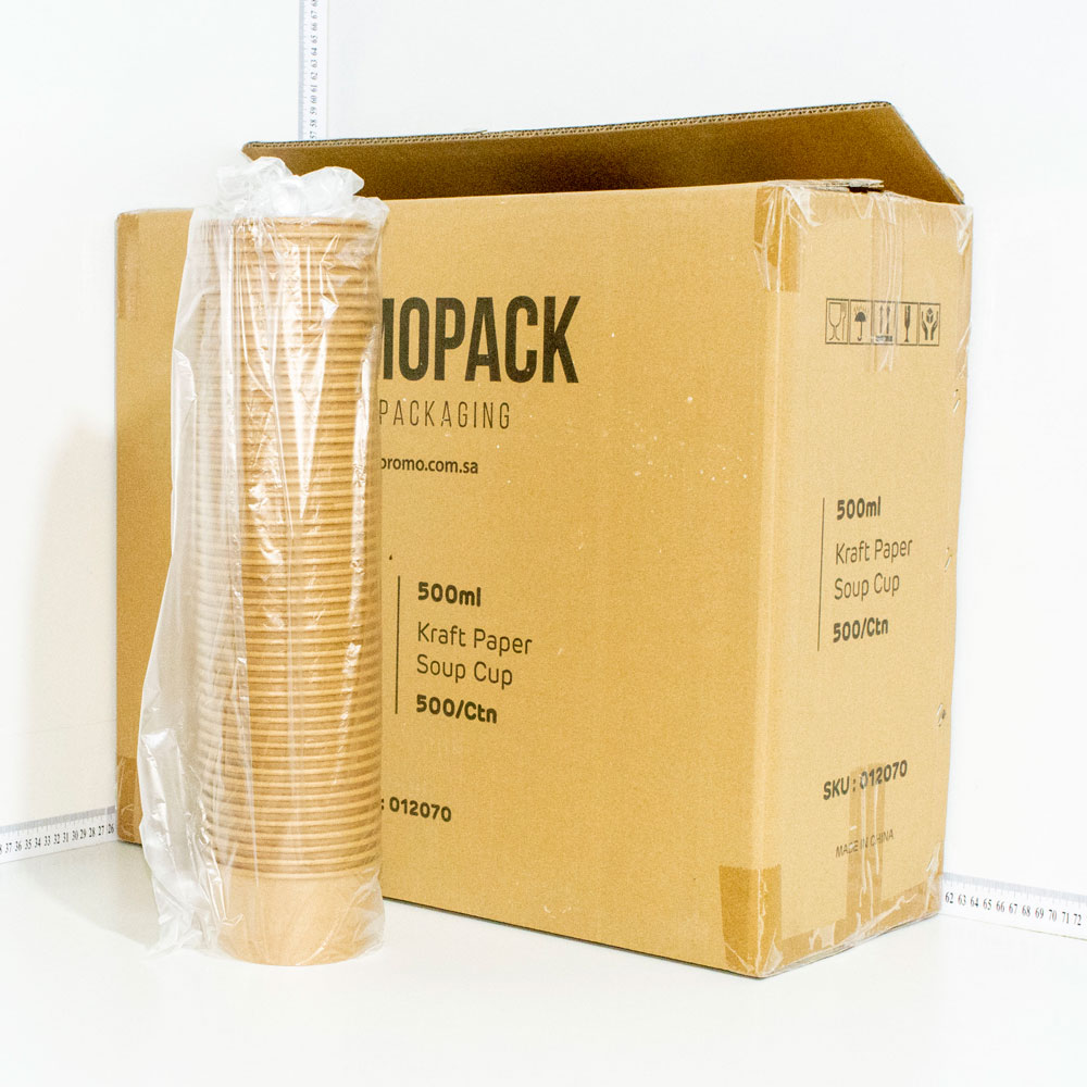 500ml Kraft Paper Soup Cup 500/ctn