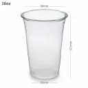 16oz-98 Clear PET Plastic Cup 1000/ctn