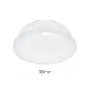 98mm PET Plastic X hole Dome Lid 1000/ctn