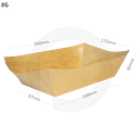 #6 Kraft Paper Food Tray 500/ctn