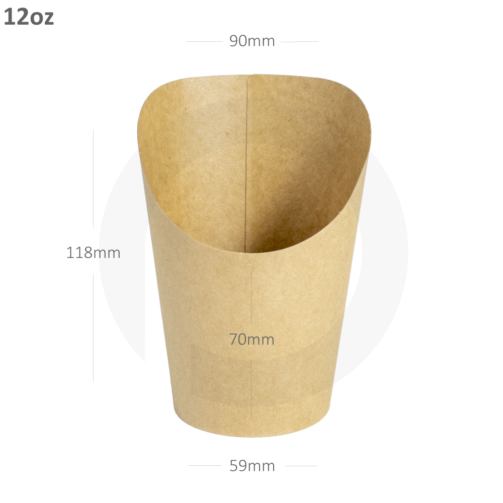 12oz Kraft Paper Fries Cup 500/ctn