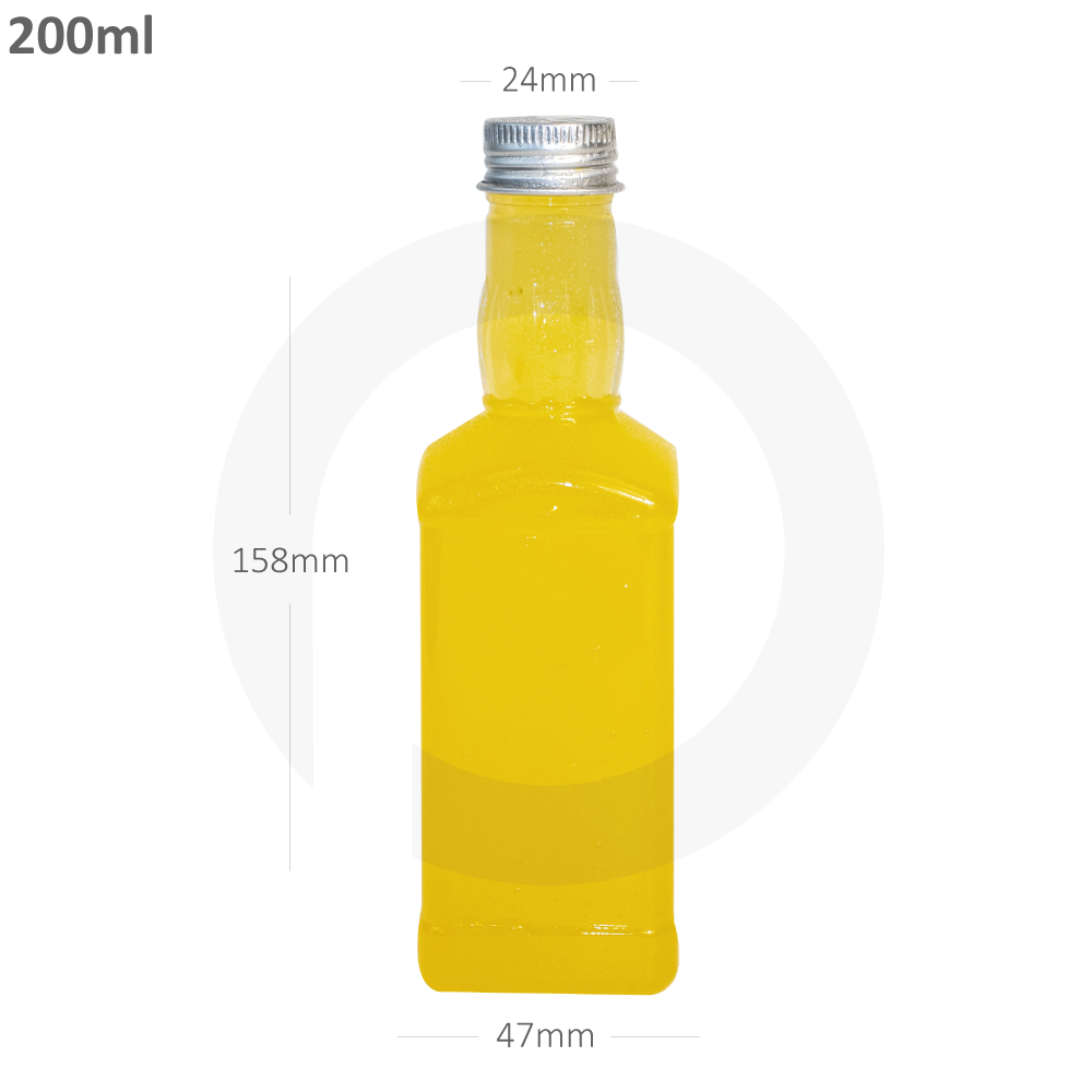 [362024] 200ml PET Plastic Bottle Alu Cap 300/ctn