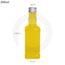 200ml PET Plastic Bottle with Sliver Alu Cap 200/ctn