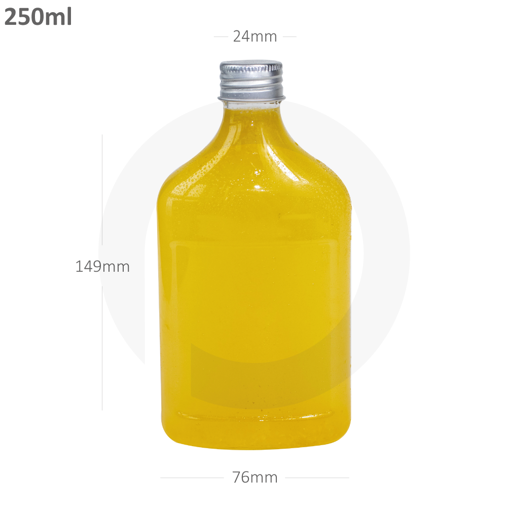 [362028] 250ml D PET Plastic Cold Brew Bottle Alu Cap 210/ctn