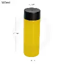 300ml PET Plastic Bottle with Black PP Cap 100/ctn