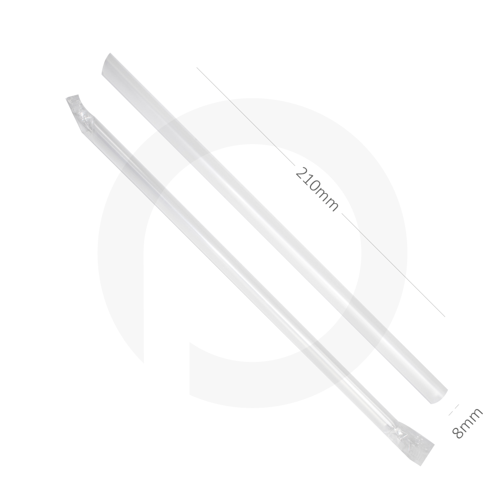 8x210mm Clear Spike Straw Film Wrap 4000/Ctn