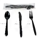 Black PS Plastic Food Kit Film Wrap 500/ctn