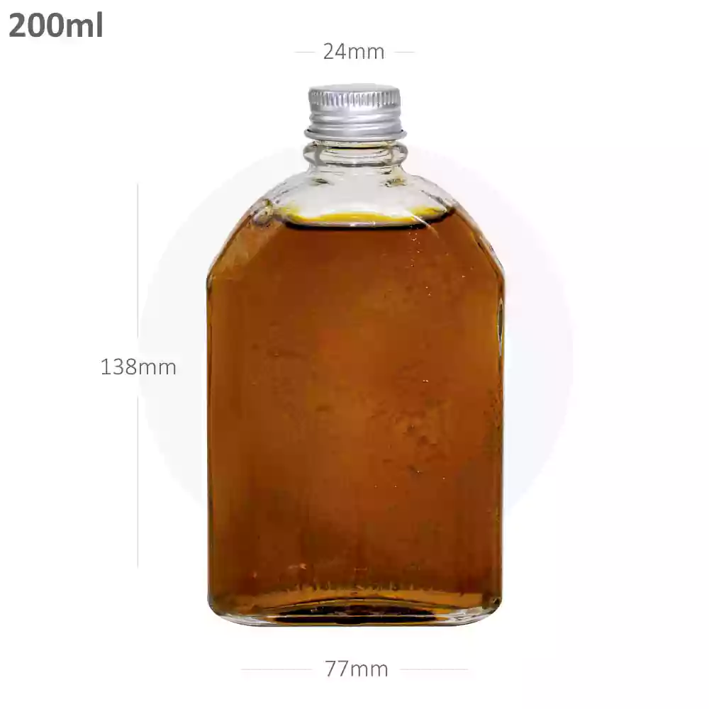 200ml A Cold Brew Glass Bottle Silver Alu Cap 50/Ctn