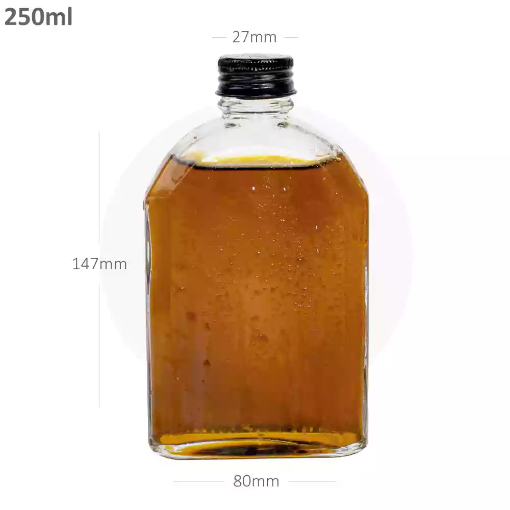 250ml A Cold Brew Glass Bottle Black Alu Cap 40/Ctn