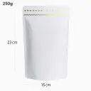 250g White Stand Up Ziplock Valve Bag 300/ctn
