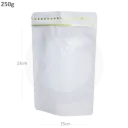 250g White Stand Up Ziplock Valve Bag 300/ctn