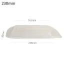 223mm PET Plastic Rectangular Container Lid 300/ctn