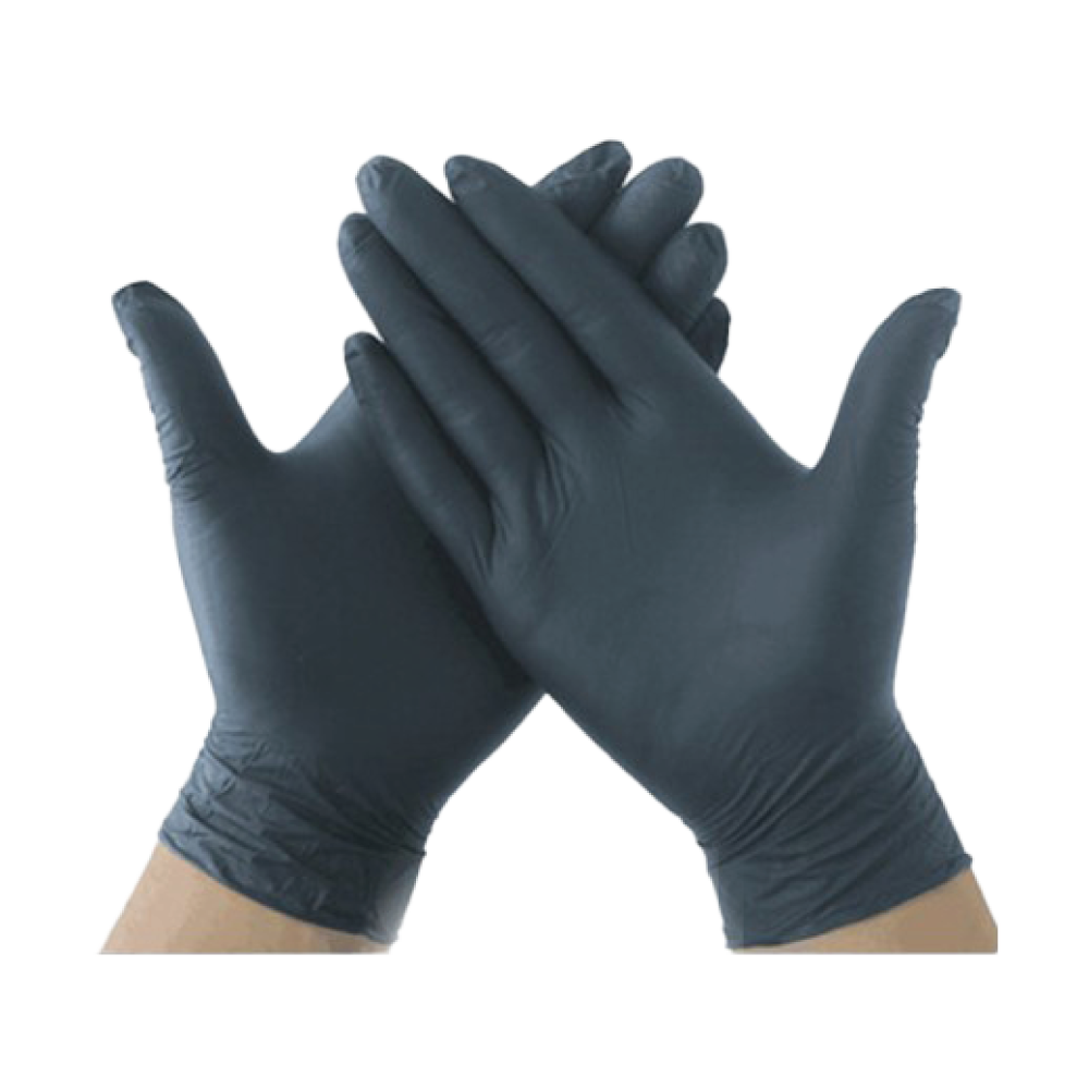 [339068] Medium Black Vinyl Gloves 1000/ctn