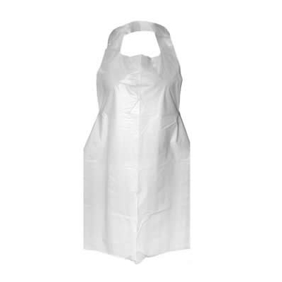 Plastic White Apron 1000/pcs