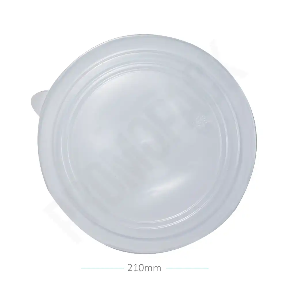 210mm PP Plastic Sugarcane Bowl Lid 300/ctn