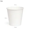 6oz Single Wall White Paper Cup 1000/ctn