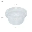 2oz PP Plastic Clear Sauce Cup with PET Lid 2000/ctn