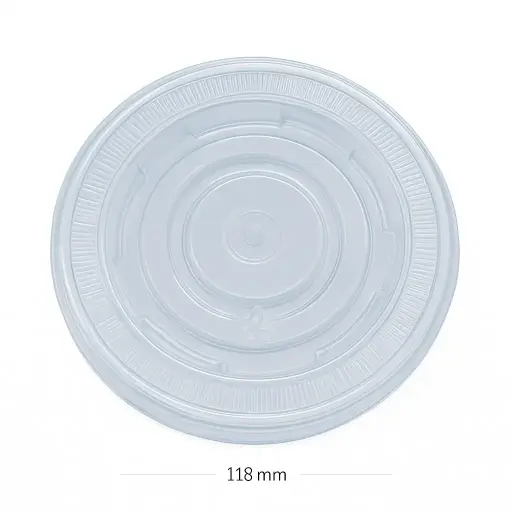 [012072] 118mm PP Plastic Soup Cup Lid 500/ctn